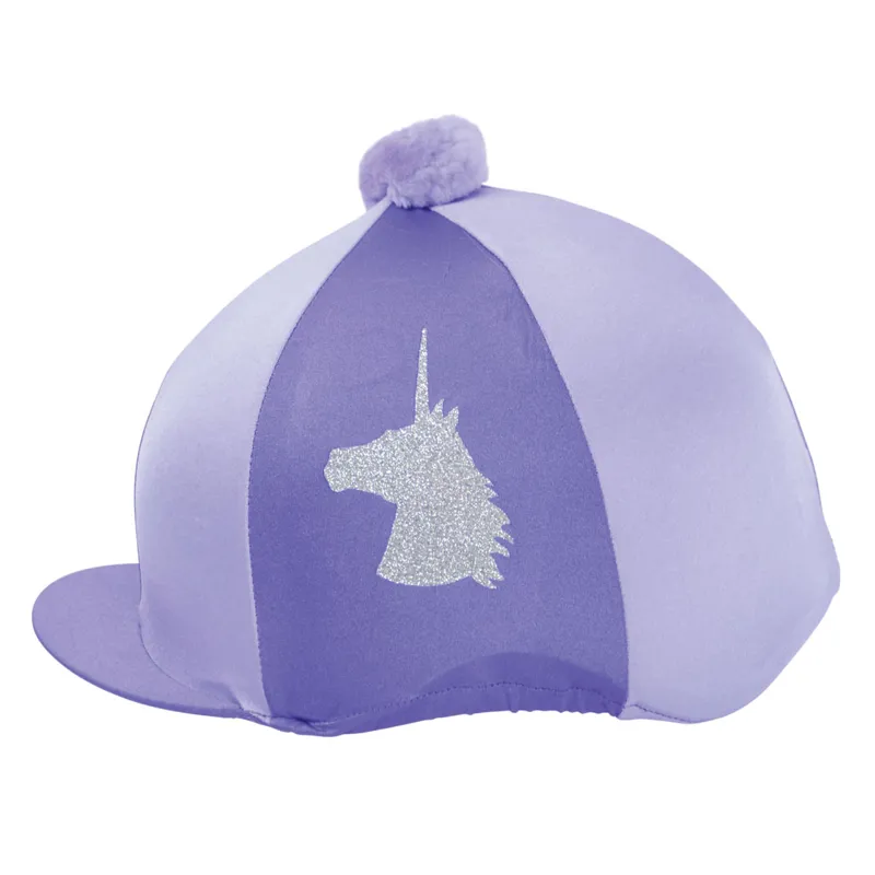 Little Rider Unicorn Glitter Hat Cover - Purple/Lilac