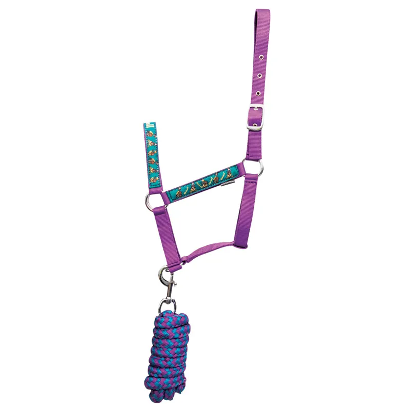 Hy Equestrian Thelwell Head Collar and Lead Rope - Pony Friends
