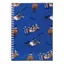 Hy Equestrian Thelwell Collection A5 Lined Notebook - Thelwell Jumps/Blue