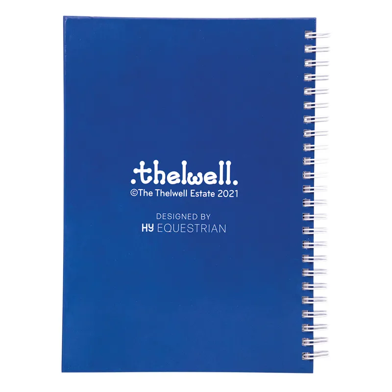 Hy Equestrian Thelwell Collection A5 Lined Notebook - Thelwell Jumps/Blue-2