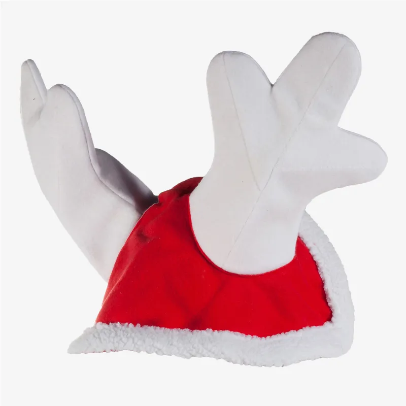 Christmas Ear Bonnet Horse Ears Santa Claus Fly Veil Sublimated Santa 