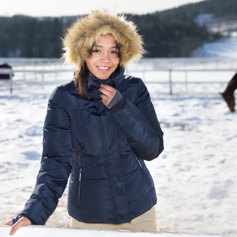 Horze Camilla Ladies Padded Jacket - Dark Blue-3