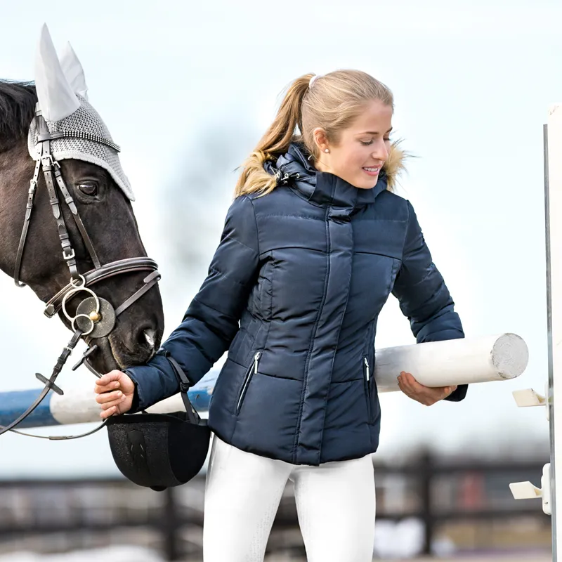 Horze Camilla Ladies Padded Jacket - Dark Blue-4