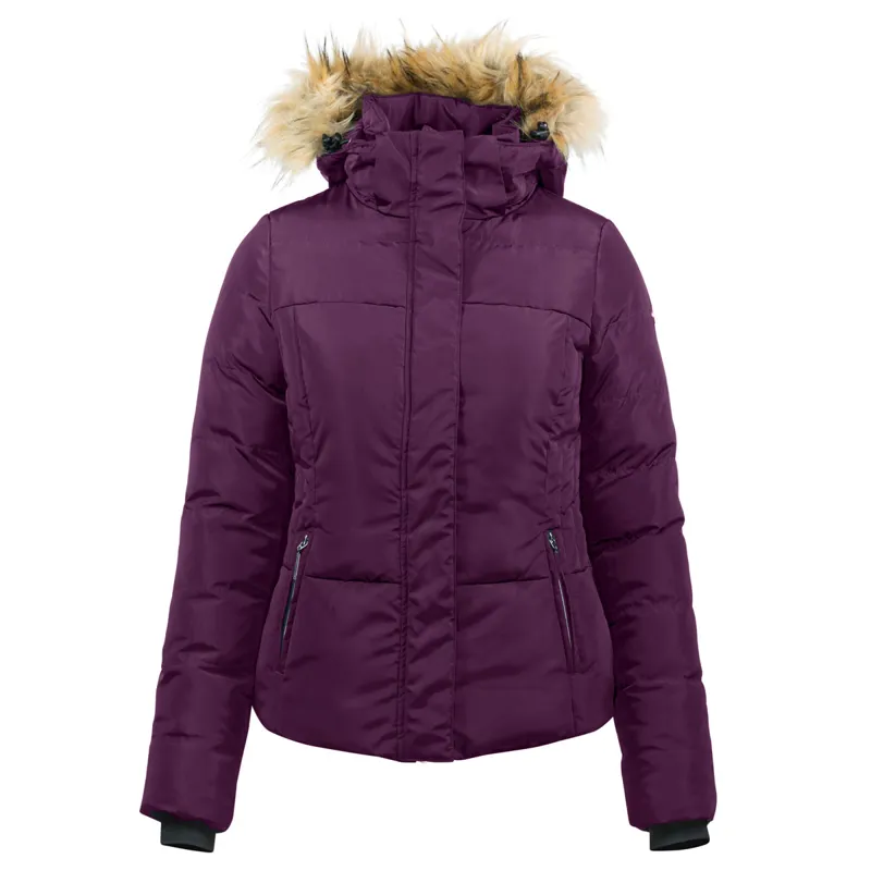 Horze Camilla Ladies Padded Jacket - Prune Purple
