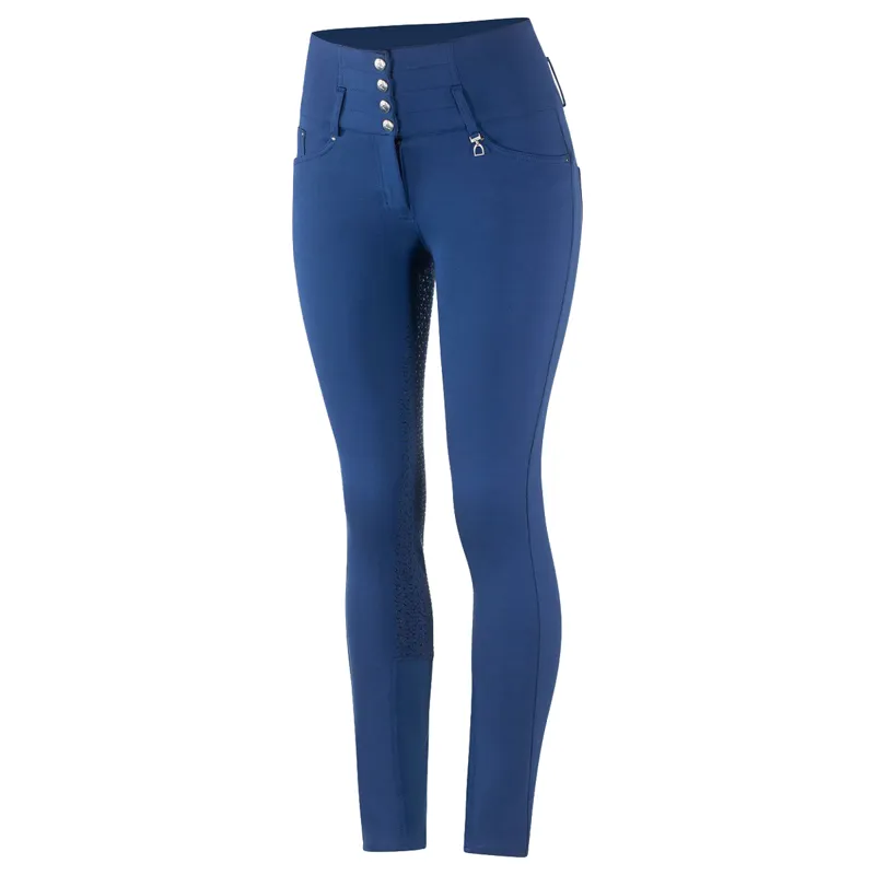 Horze Tara Full Grip Ladies Breeches - Royal Blue