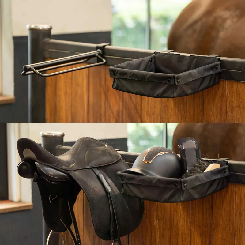 Imperial Riding Saddle Caddy Tack Trolley - Black-3