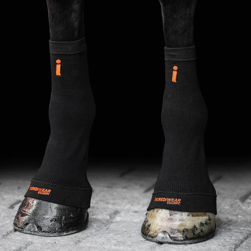 Incrediwear Equine Circulation Hoof Socks - Black