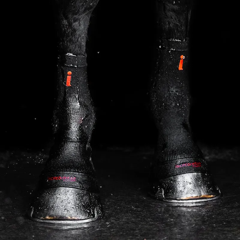Incrediwear Equine Circulation Hoof Socks - Black-1