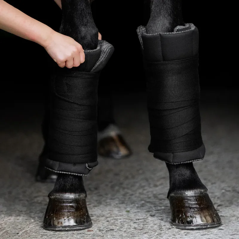 Incrediwear Equine Circulation Standing Wraps - Black-2