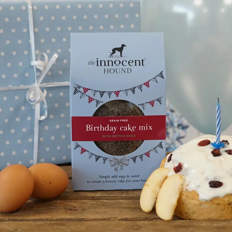 The Innocent Hound Dog Birthday Cake Mix - British Duck