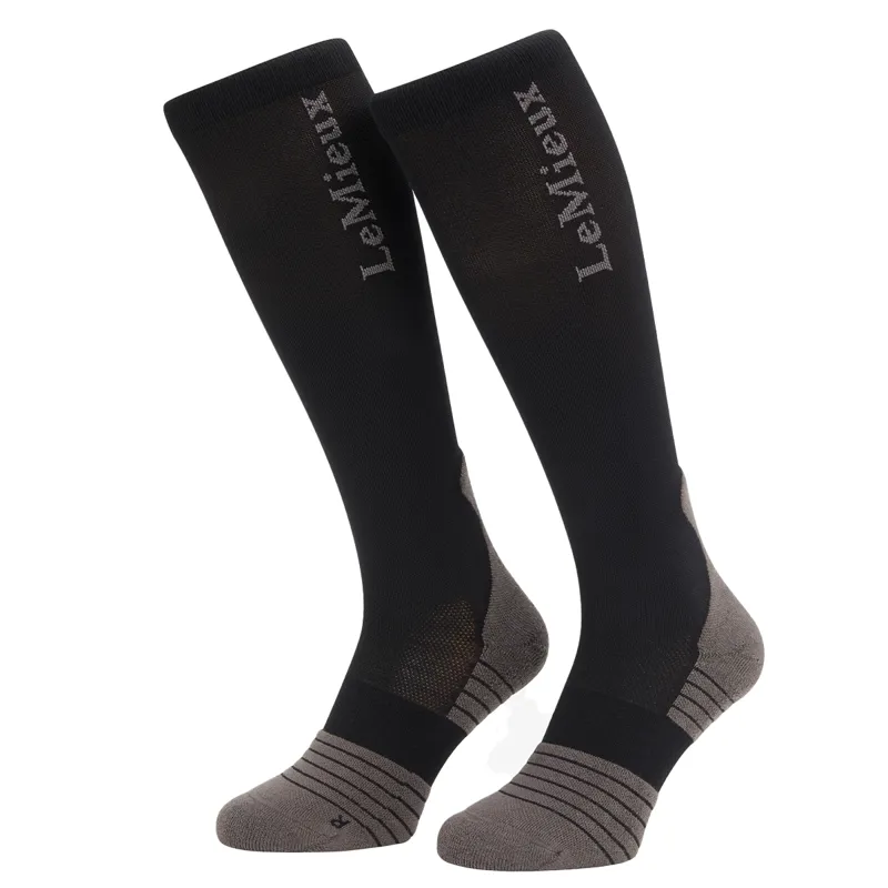 LeMieux Performance Tall Riding Socks - Black