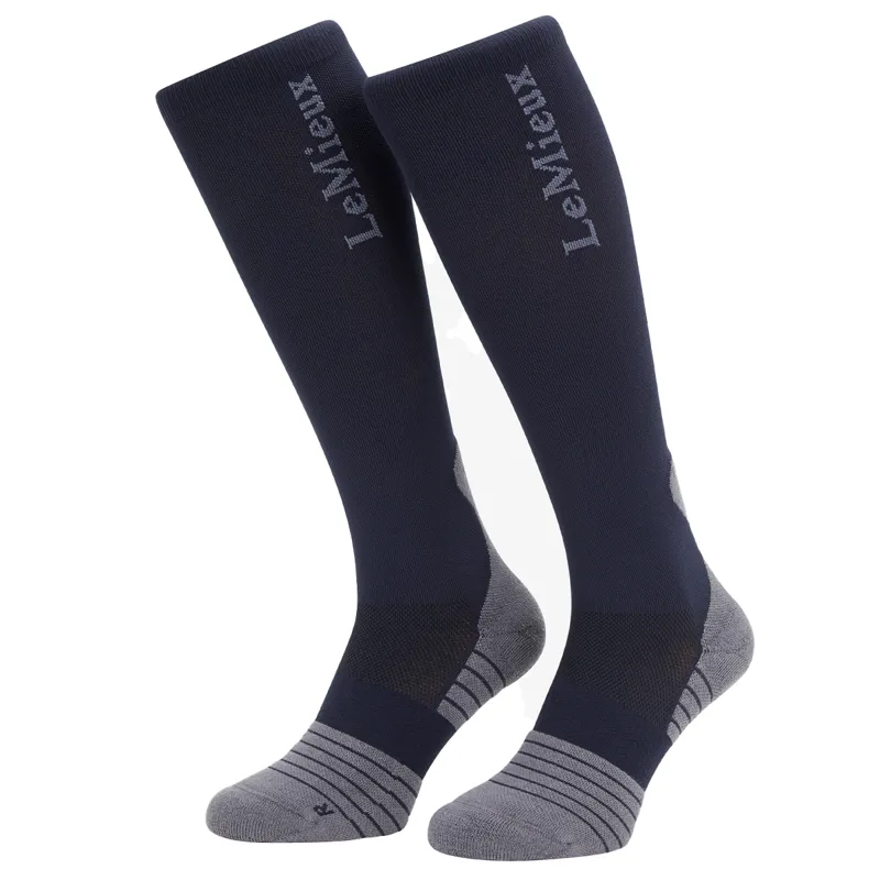LeMieux Performance Tall Riding Socks - Navy