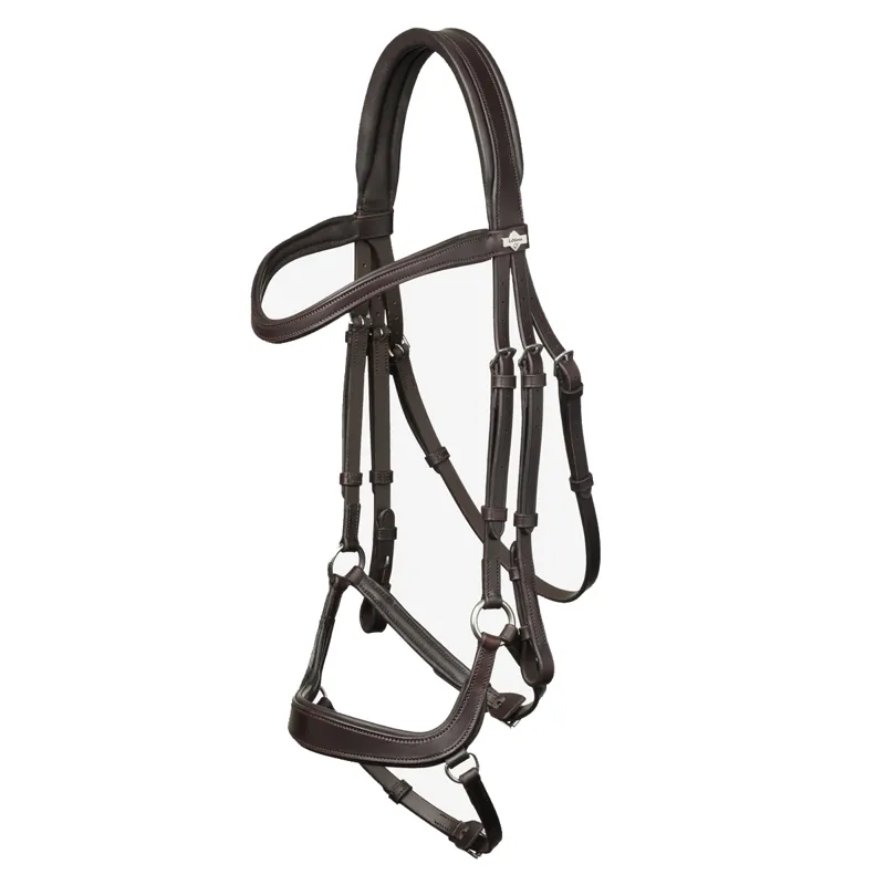 LeMieux Arika Drop Bridle - Brown/Silver