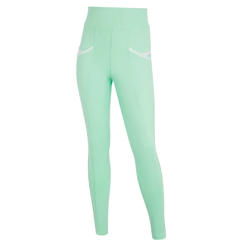 LeMieux x Harlow Pull On Full Grip Junior Breeches - Softmint-1