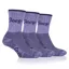 Jeep Luxury All Terrain Ladies Socks 3 Pack - Lilac 