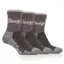 Jeep Luxury All Terrain Ladies Socks 3 Pack - Slate