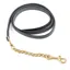 JHL Leather Lead Rein with Single Chain - Black