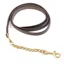 JHL Leather Lead Rein with Single Chain - Brown