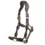 JHL Leather Rope Headcollar - Brown/Brown