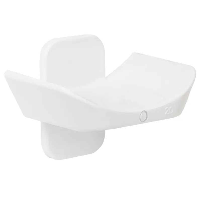 Quality Nylon Show Jump Cup Standard 20mm Depth - White - Single