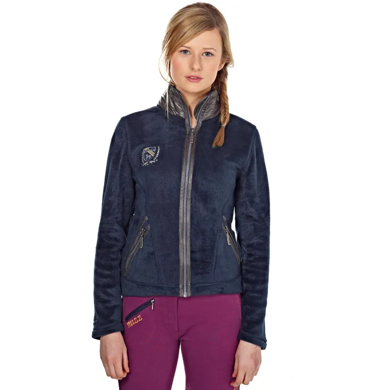 Just Togs Eldora Ladies Zip Fleece Navy