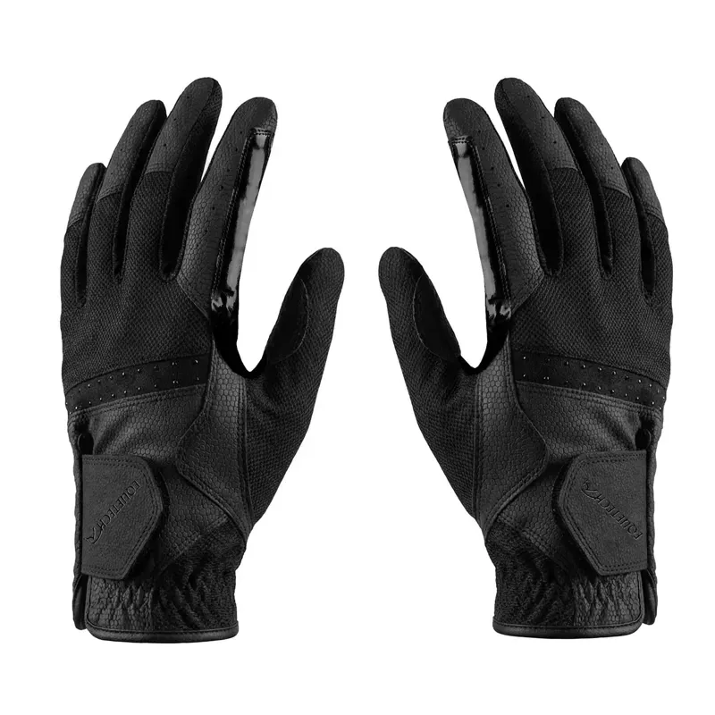 Equetech Pro-Mesh Junior Riding Gloves - Black
