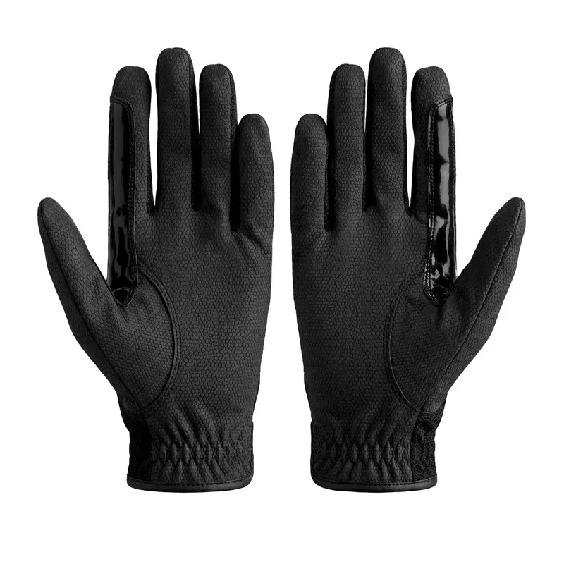 Equetech Pro-Mesh Junior Riding Gloves - Black-1
