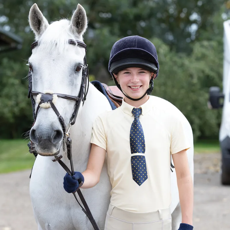 Equetech Parade Junior Show Shirt - Buttermilk-2