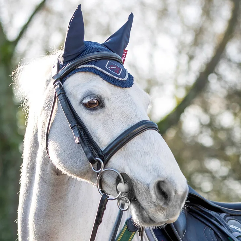 LeMieux Junior Pro Fly Hood - Navy-1