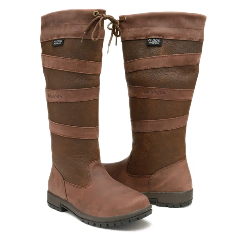 Kanyon Rowan Waterproof Leather Country Boot - Brown