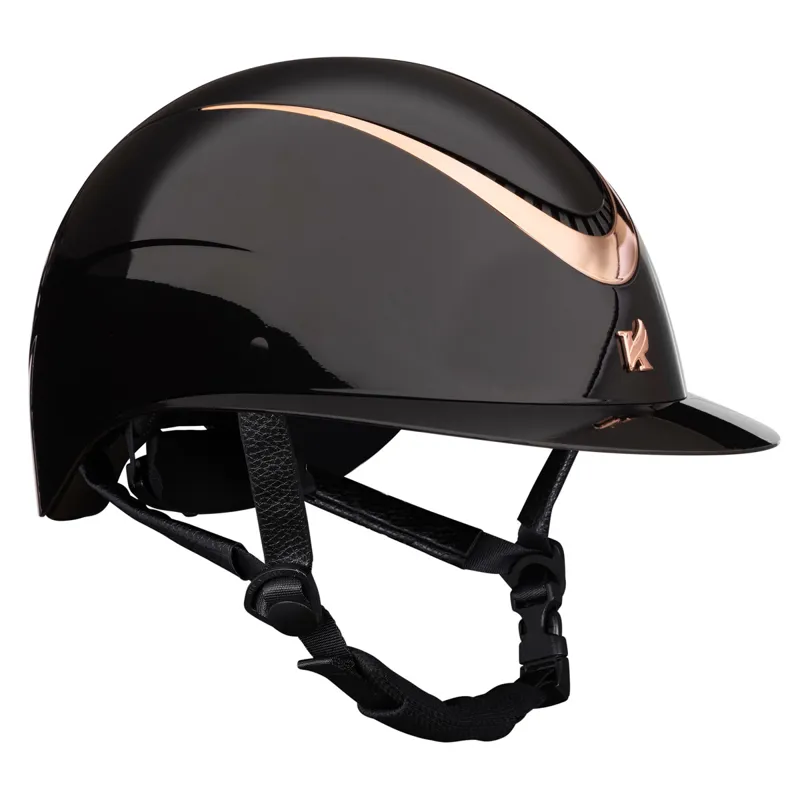 Karben Alina Ellipse Riding Hat - Black/Rose Gold -1