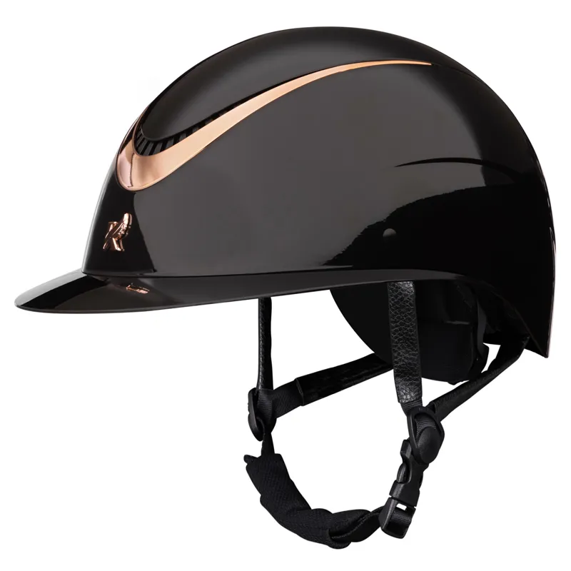Karben Alina Ellipse Riding Hat - Black/Rose Gold 