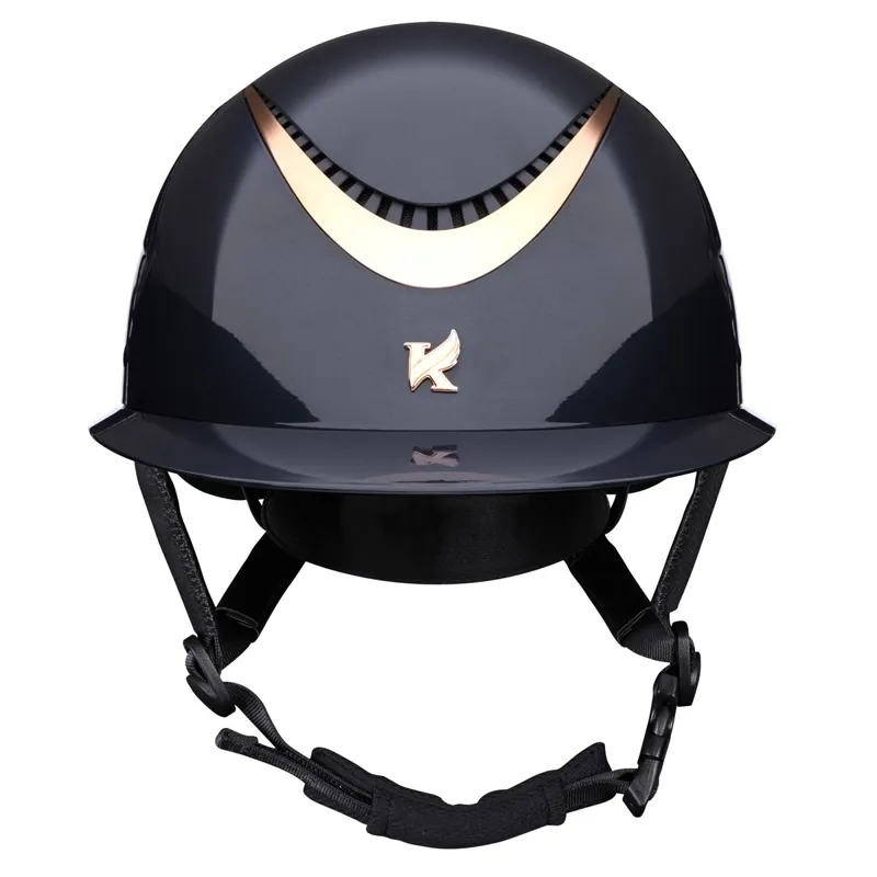 Karben Alina Ellipse Riding Hat - Navy/Rose Gold -2