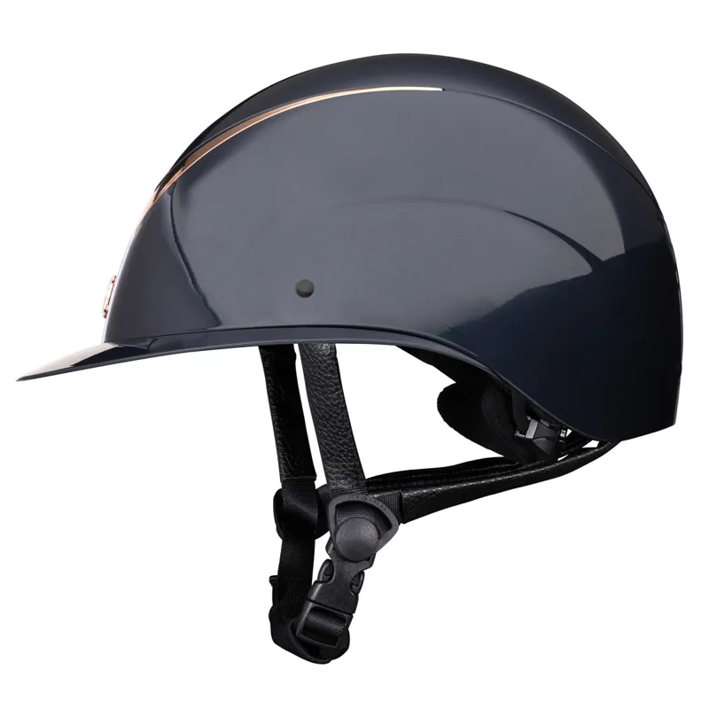 Karben Alina Ellipse Riding Hat - Navy/Rose Gold -4