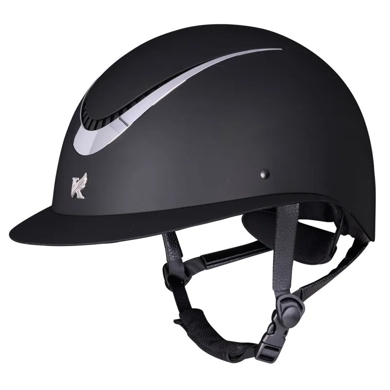 Karben Elisa Ellipse Riding Hat - Black/Silver 