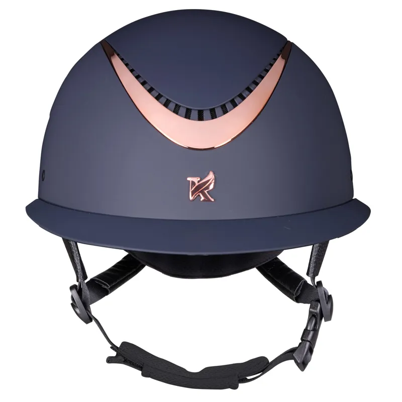 Karben Elisa Ellipse Riding Hat - Navy/Rose Gold -2