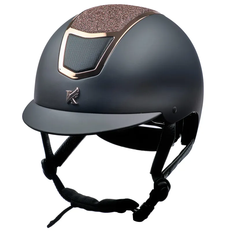Karben Valentina Riding Hat - Black/Rose Gold-1