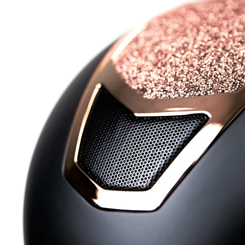 Karben Valentina Riding Hat - Black/Rose Gold-2