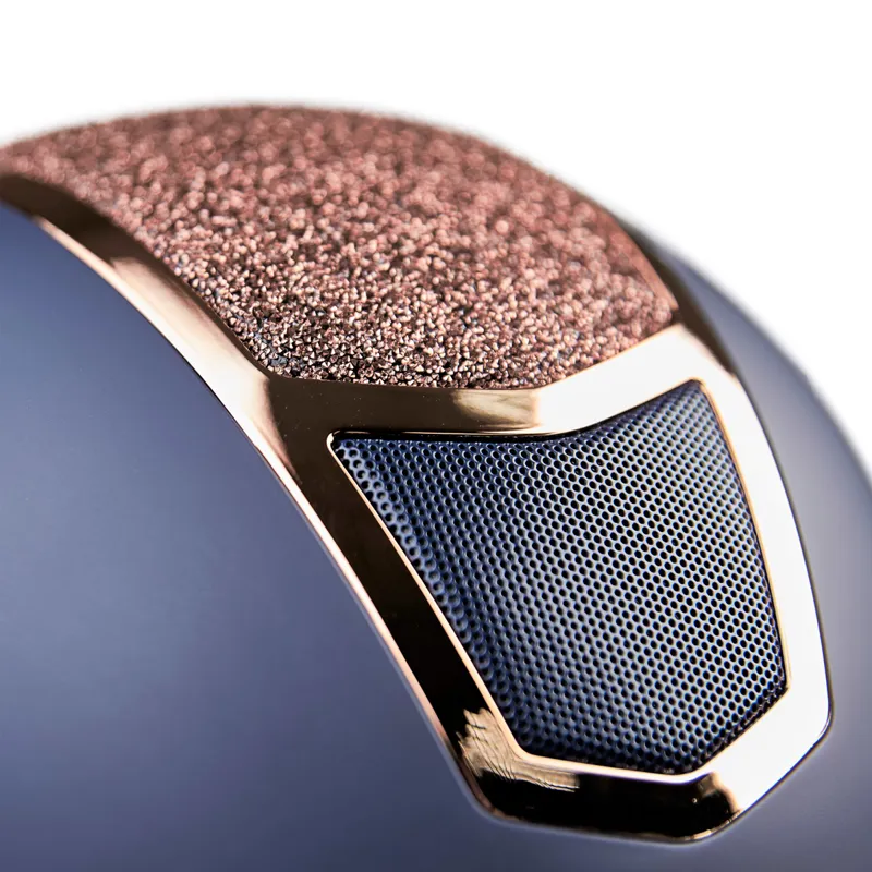 Karben Valentina Riding Hat - Navy/Rose Gold-2