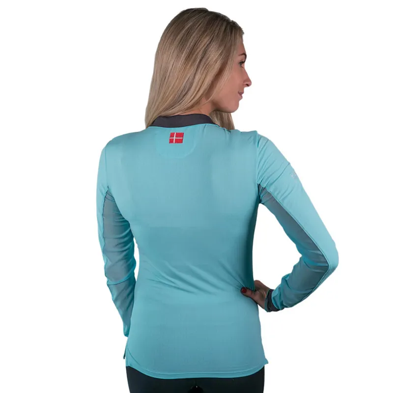 Kastel Charlotte UV Protective Shirt - Turquoise/Asphalt-1