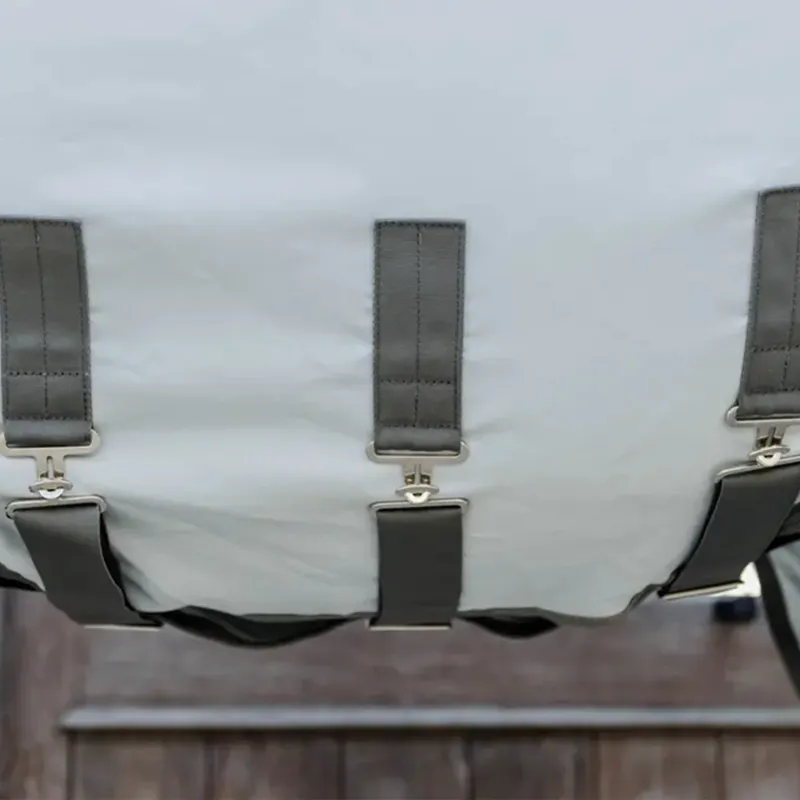 Kentucky Eczema Fixed Neck Fly Rug - Grey-5