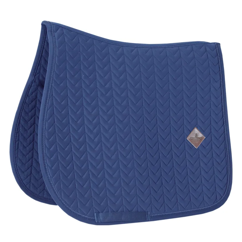 Kentucky Fishbone Jumping Saddlecloth - Navy