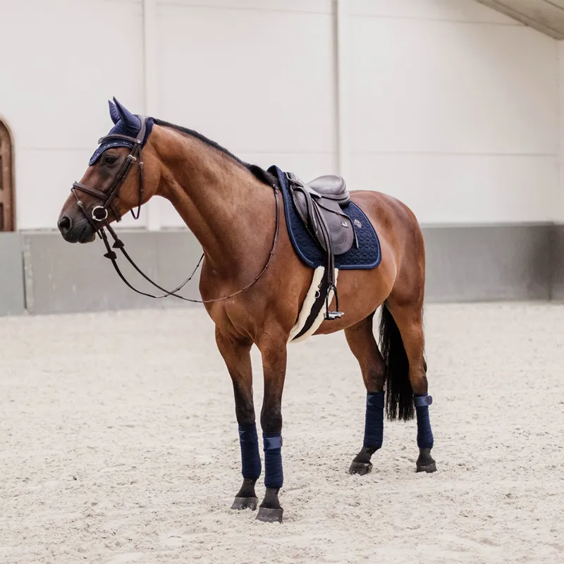 Kentucky Glitter Rope Dressage Saddlecloth - Black/Black-4