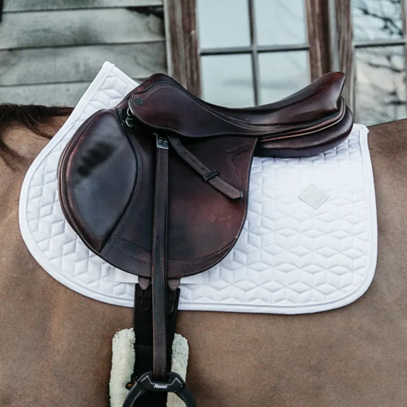 Kentucky Classic Jumping Saddlecloth - White-1