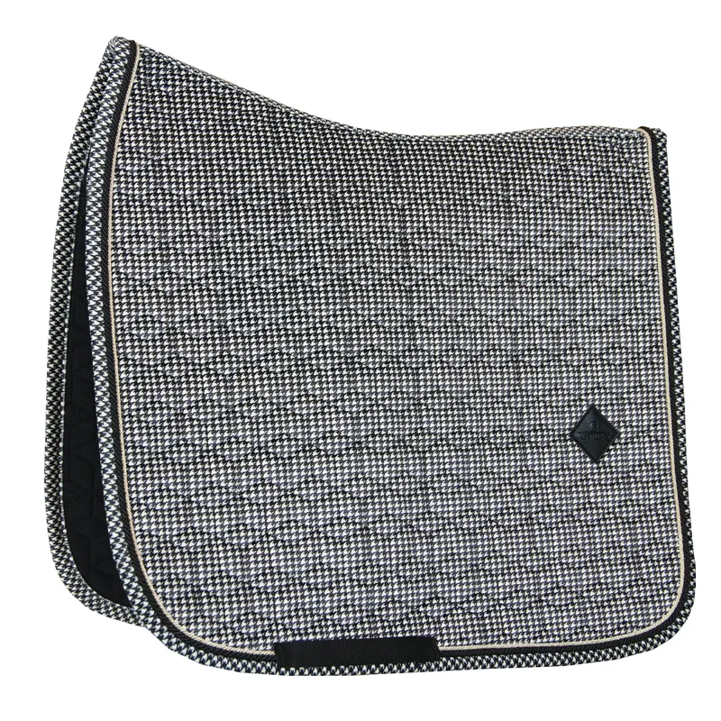 Kentucky Pied-de-Poule Dressage Saddlecloth - Black