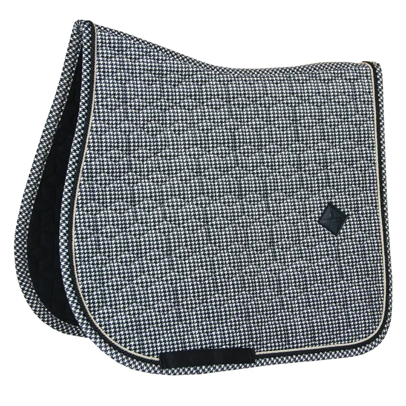 Kentucky Pied-de-Poule Jumping Saddlecloth - Black