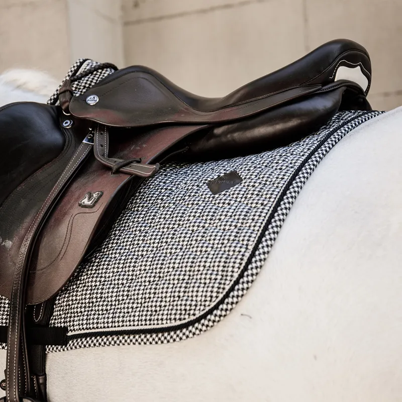 Kentucky Pied-de-Poule Jumping Saddlecloth - Black-3