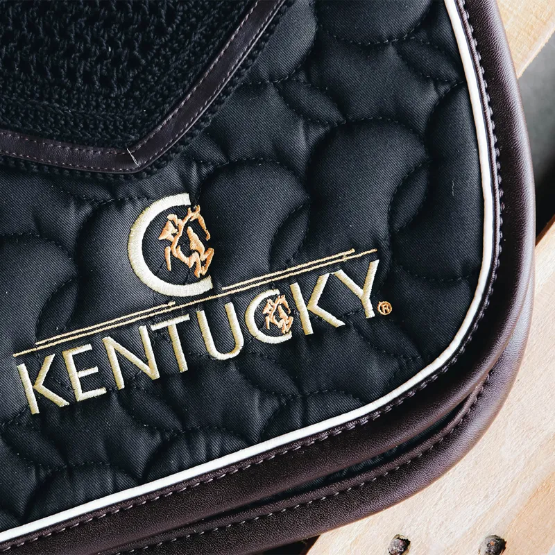 Kentucky Saddlecloth - Black/White/Brown-5