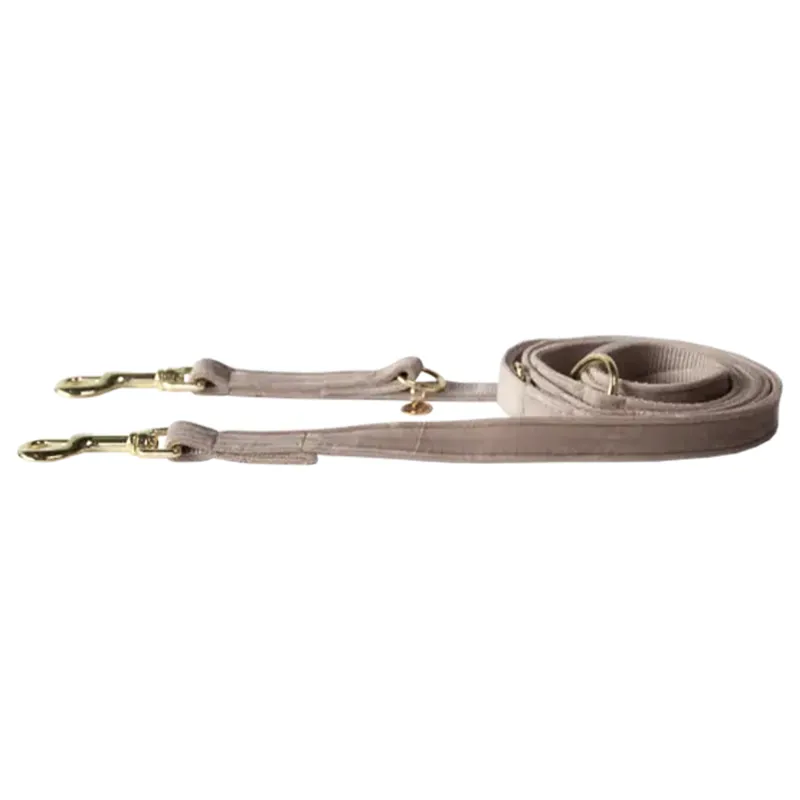 Kentucky Velvet Dog Lead - Beige-2