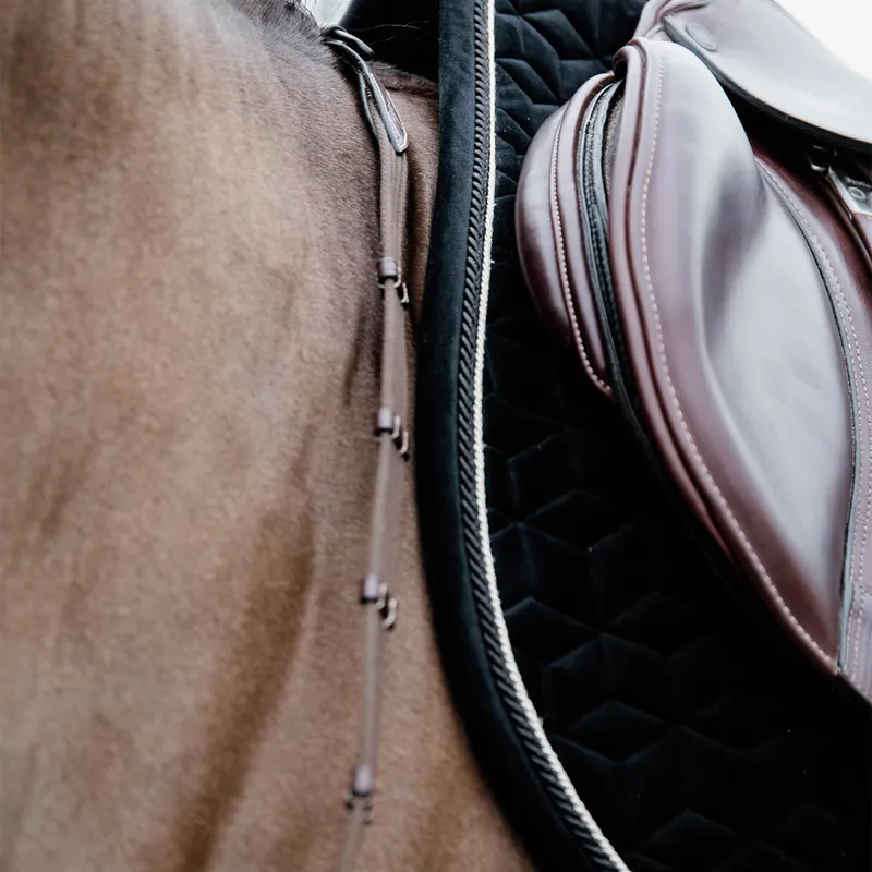 Kentucky Velvet Dressage Saddlecloth - Black-2